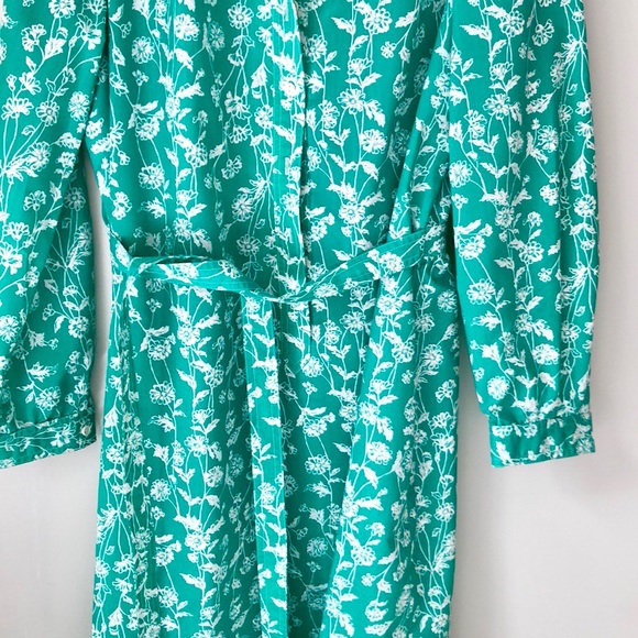 VTG Tanner Green Floral Belted Dress - Picture 4 of 8